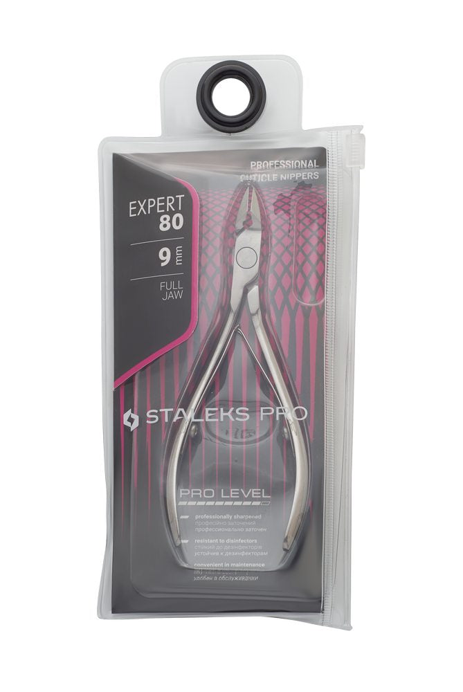 NE-80-9 Professional cuticle nippers Staleks Pro Expert 80, 9 mm