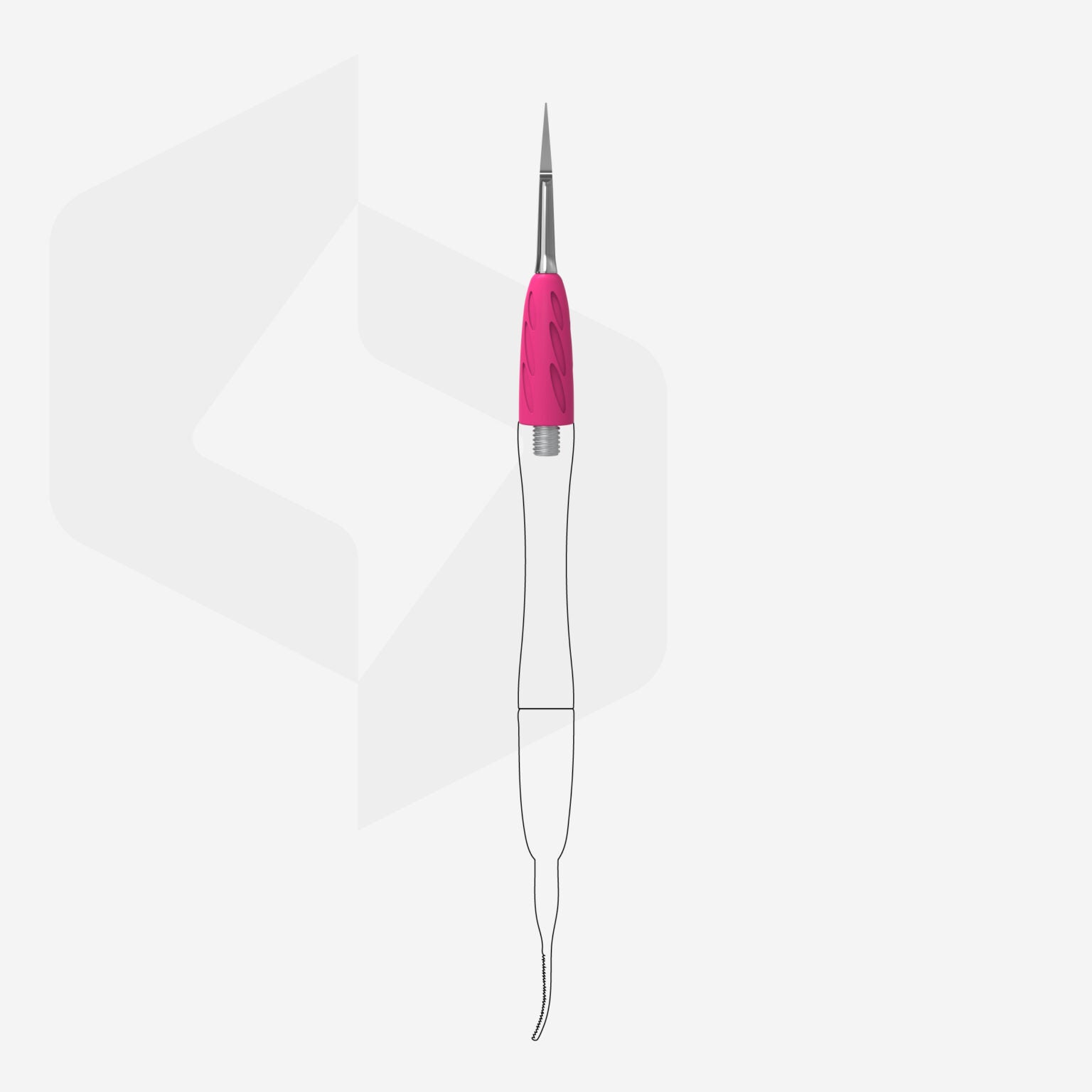 WPPQ-34 Working part of the pusher Combo UNIQ 34 toenail cleaner