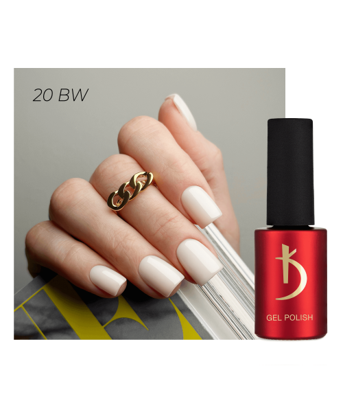 20BW Gel Polish Black and White 7 ml image 0