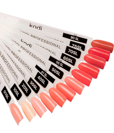 Palette of gel polishes "Salmon " 12 tips image 1