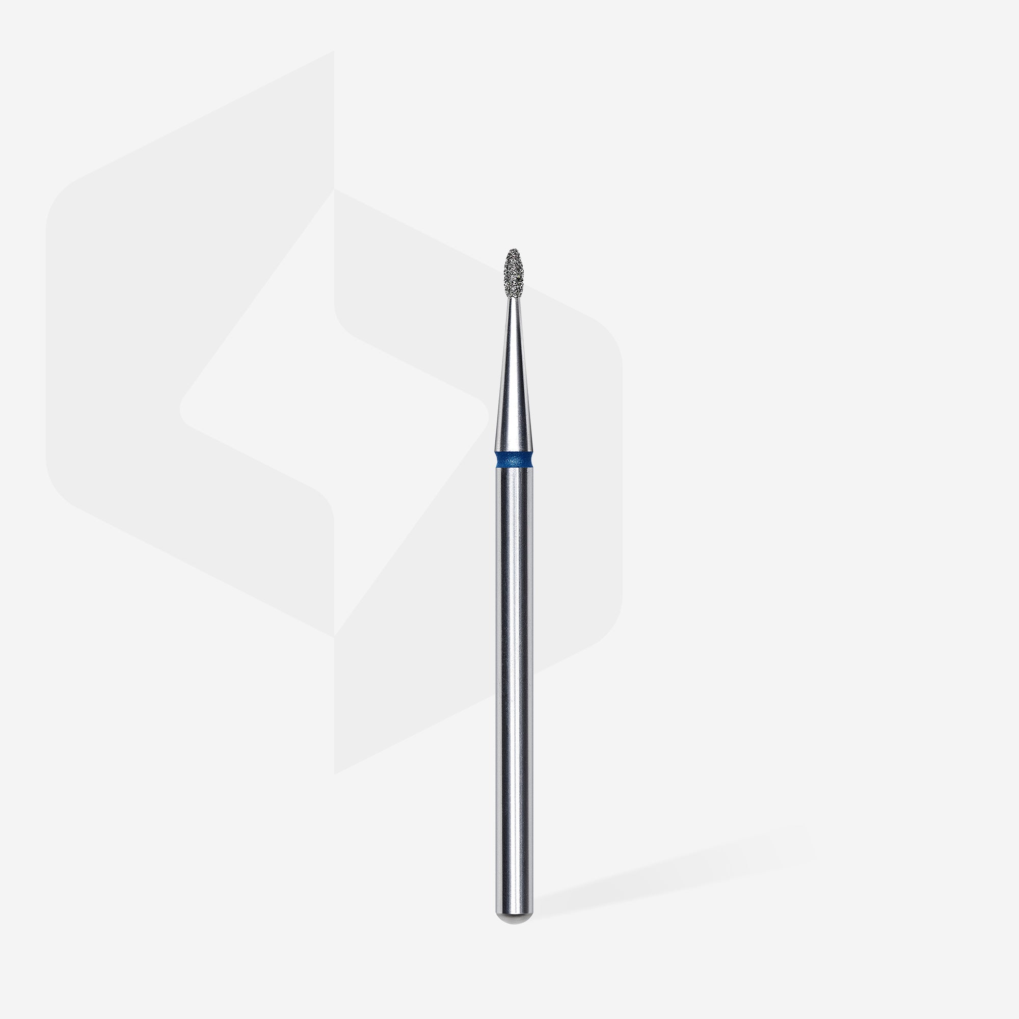 Diamond nail drill bit rounded bud blue EXPERT head diameter 1.2 mm / working part 3 mm