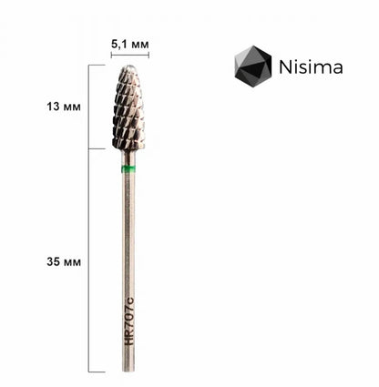 Hr707cK  Carbide Drill bit,  Green , Corn image 1
