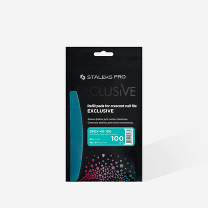 DFEX-40-100 Disposable files for crescent nail file (soft base) 30pcs image 2