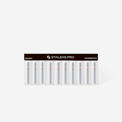 FA30R023/8   DIAMOND NAIL DRILL BIT, ROUNDED "CYLINDER", RED image 2