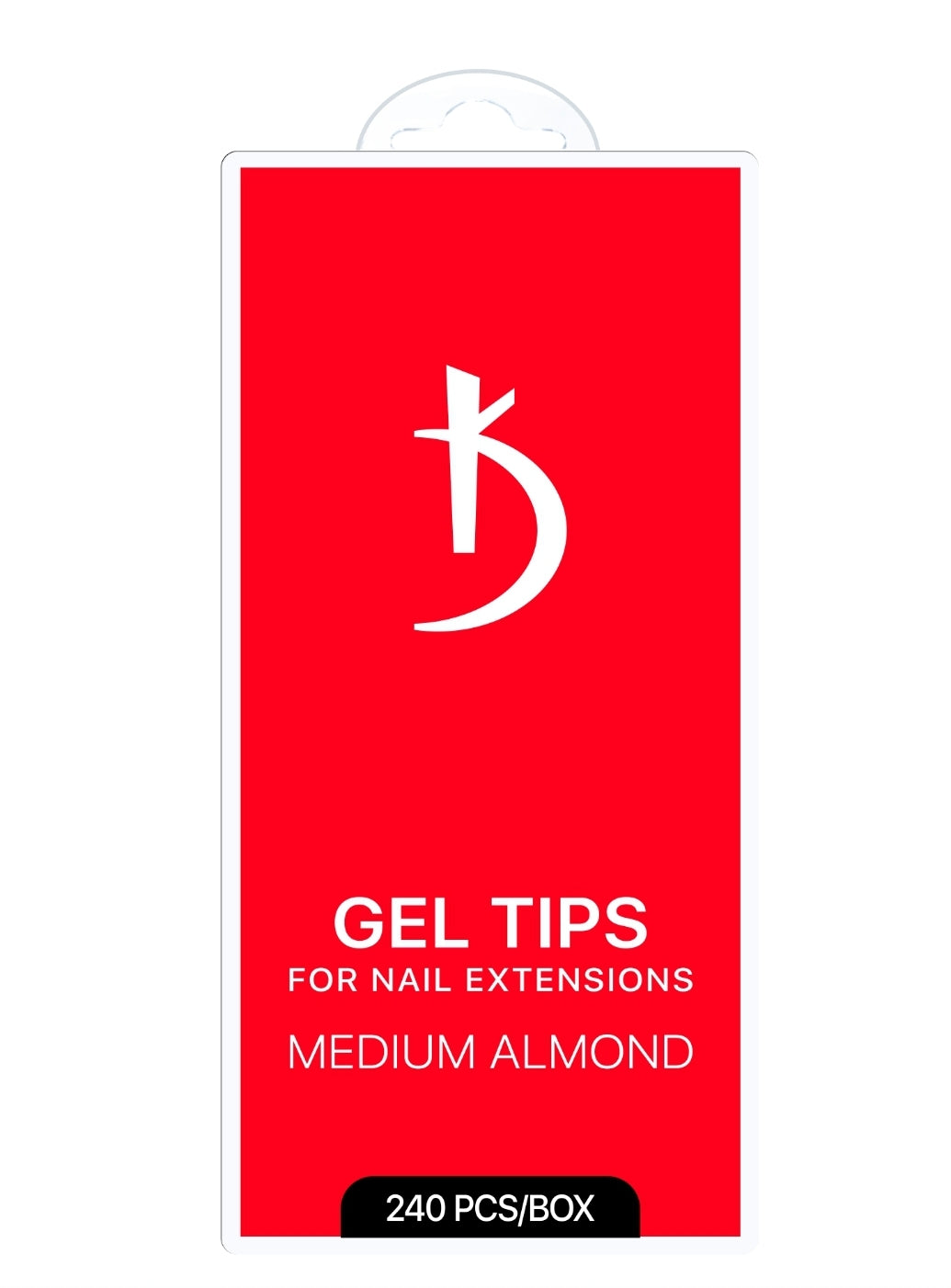 Gel tips for nail extension Medium Almond, 240 pcs/pack image 0
