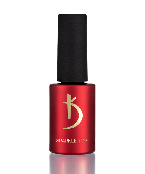  No sticky top coat Sparkle Gold 7 ml image 1
