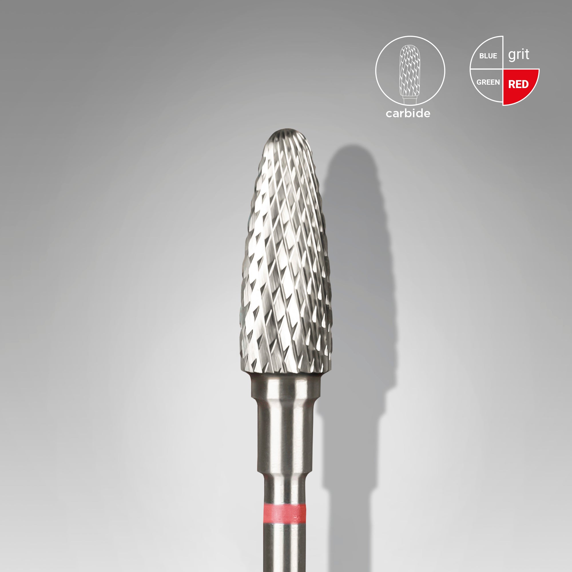 FT90R050/13 Carbide drill bit, "corn", red, 5 mm/ working part 13 mm