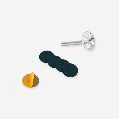 STALEKS PRO PODODISC XS Expert pedicure disc set, 10mm, with 5 disposable 180 grit file pads (view 2)