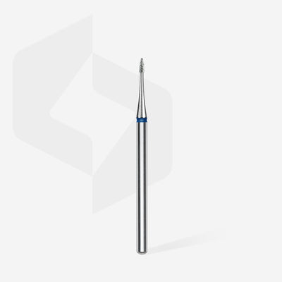 FA12B010/3 Diamond drill bit, flame mini, blue