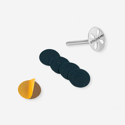 STALEKS PRO PDset-15 Pododisc S Expert pedicure disc set with 5 disposable files 180 grit (15 mm) (view 2)