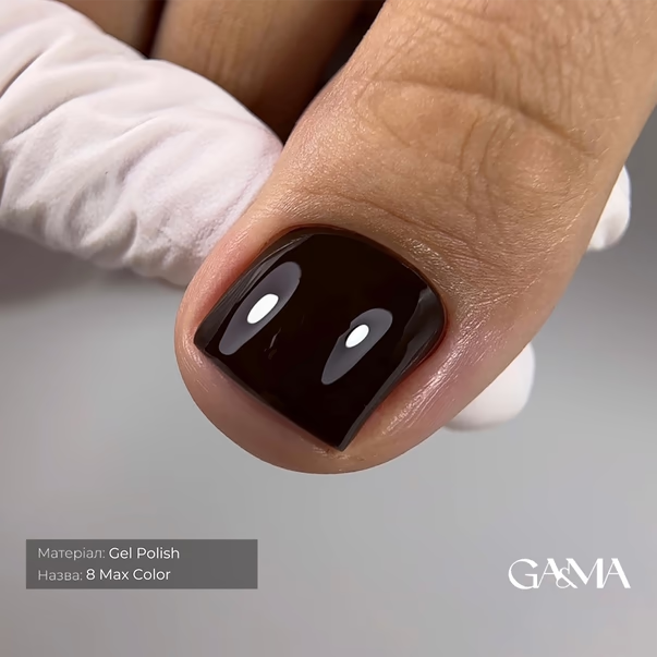 GÉMELY Max Color 008 Black Cocoa Gel Polish 10 ml