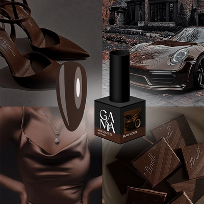 GÉMELY Max Color 008 Black Cocoa Gel Polish 10 ml