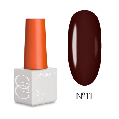 GÉMELY Max Color 011 Black Wine Gel Polish 10 ml