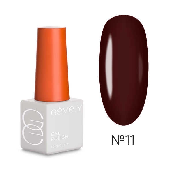 GÉMELY Max Color 011 Black Wine Gel Polish 10 ml