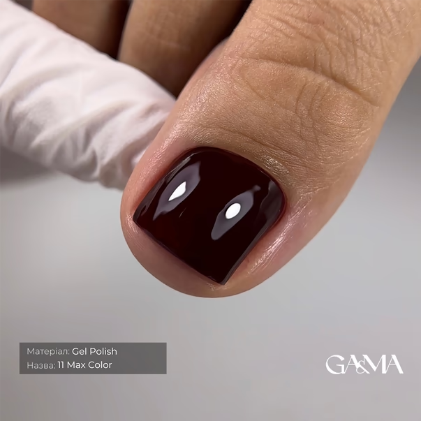 GÉMELY Max Color 011 Black Wine Gel Polish 10 ml