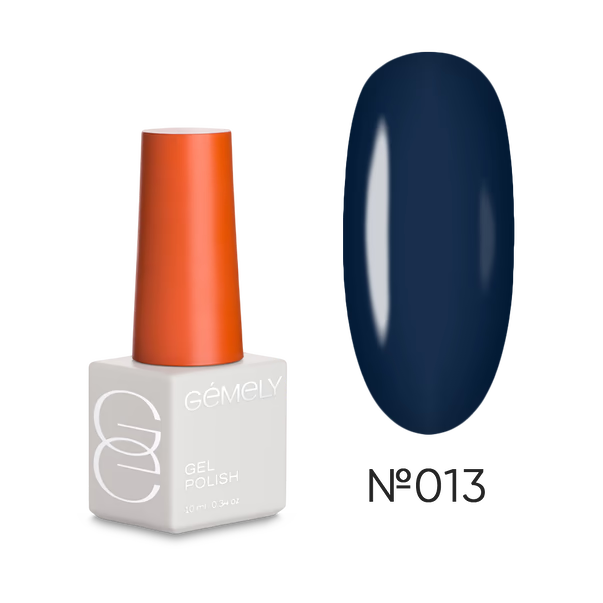 GÉMELY Max Color 013 Black Blue Gel Polish 10 ml