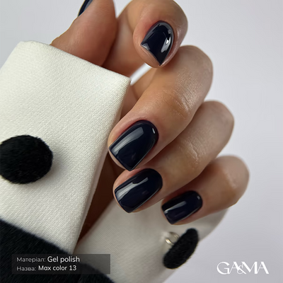 GÉMELY Max Color 013 Black Blue Gel Polish 10 ml