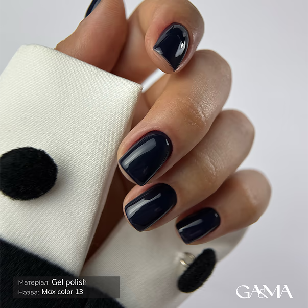GÉMELY Max Color 013 Black Blue Gel Polish 10 ml