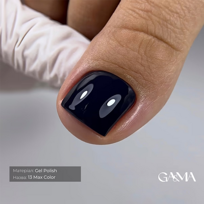GÉMELY Max Color 013 Black Blue Gel Polish 10 ml