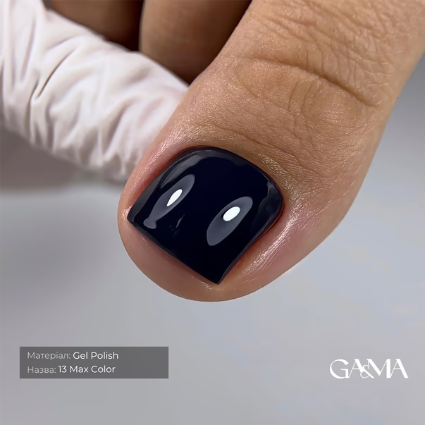 GÉMELY Max Color 013 Black Blue Gel Polish 10 ml