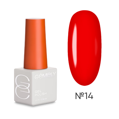 GÉMELY Max Color 014 Bright Red Gel Polish 10 ml