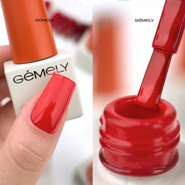 GÉMELY Max Color 014 Bright Red Gel Polish 10 ml