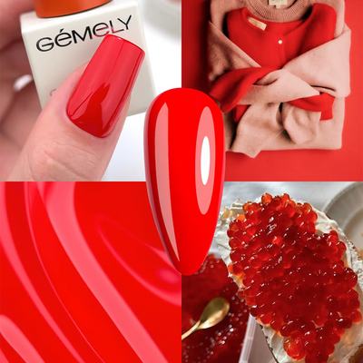 GÉMELY Max Color 014 Bright Red Gel Polish 10 ml