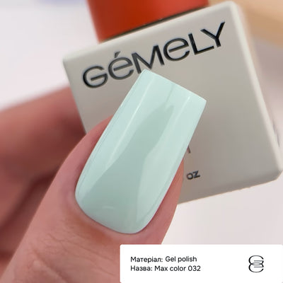 GÉMELY Max Color 032 Light Mint Gel Polish 10 ml