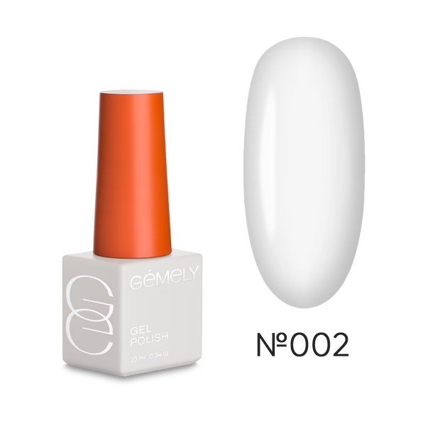 GÉMELY Max Color 002 White Gel Polish, TPO Free