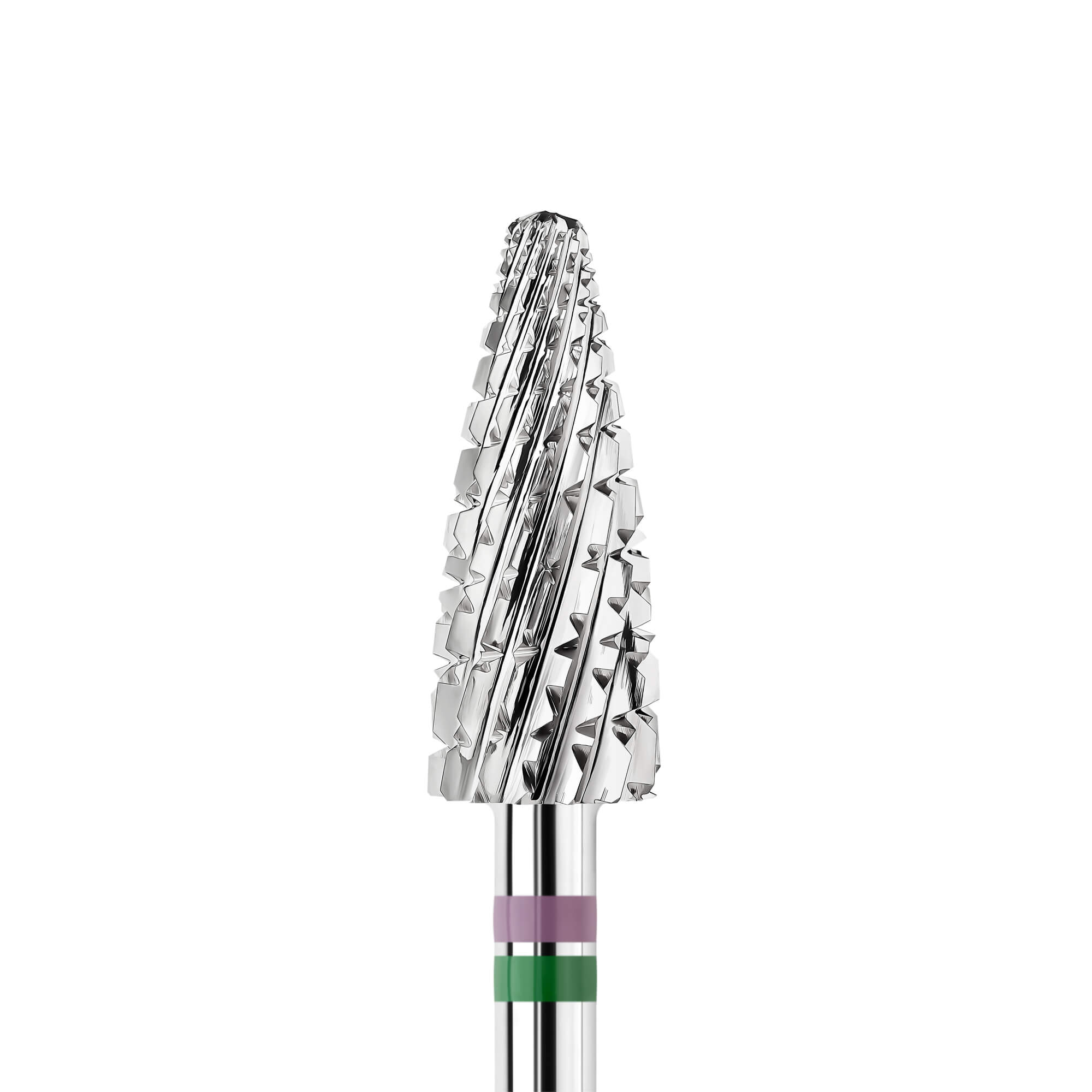 KWARK KANV-5013 Wide Rounded Cone (Corn), Green-Purple / Right-handed grit