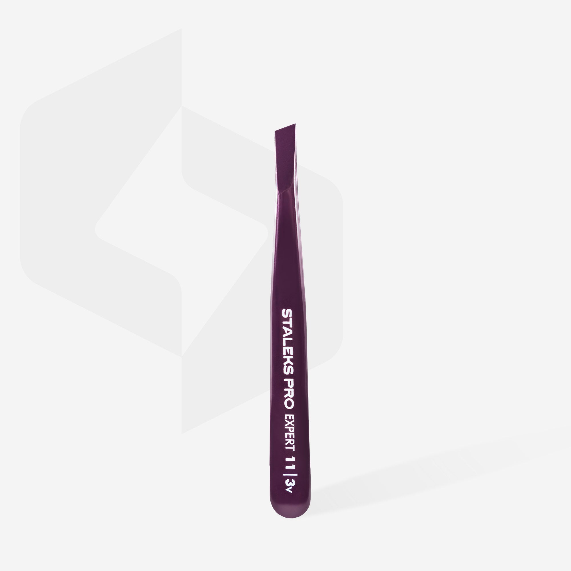 TE-11/3v Eyebrow tweezers Pro Expert 11 Type 3v (wide slant), violet