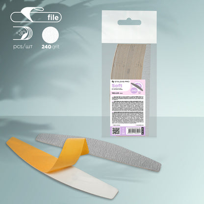 DF-40-240 Disposable files for crescent nail file SMART 30 pcs image 0