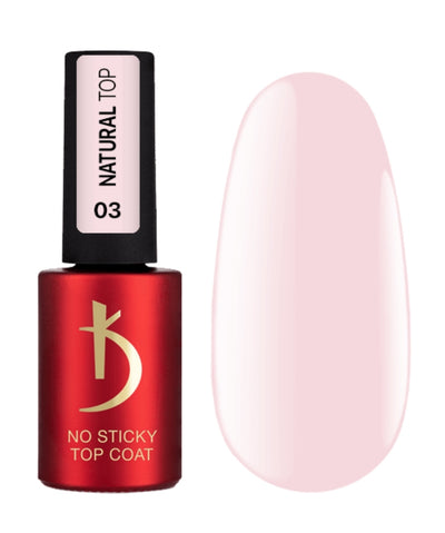 "Natural Top" 03, Top coat without sticky layer, 7 ml image 0