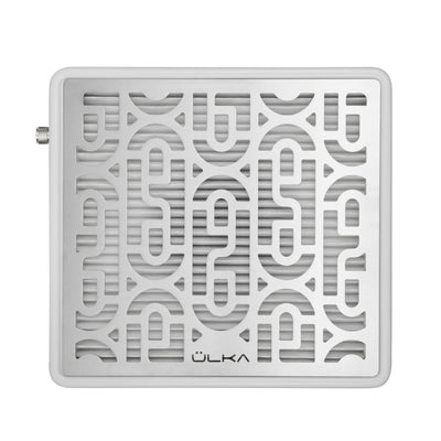 ULKA AERO tabletop dust collector, steel grille detail