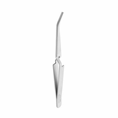 STALEKS PRO TE-31/2 reverse action tweezers for nail art, Expert 31 Type 2, angled tip (view 1)