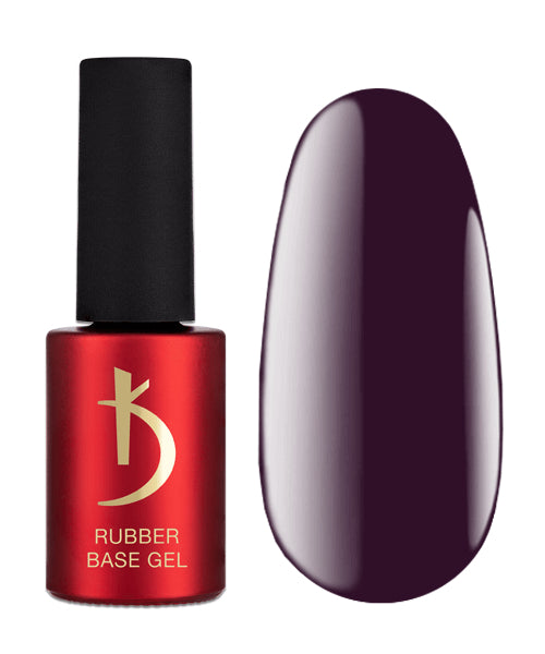 Color Rubber Base gel , Eggplant,  7 ml image 0
