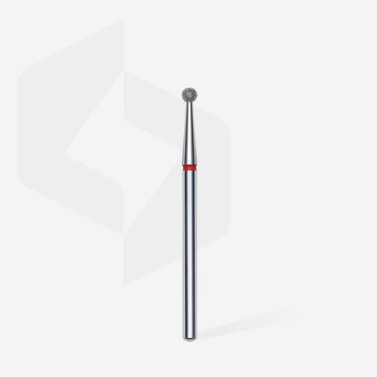 Diamond nail drill bit ball red EXPERT head diameter 2.5 mm