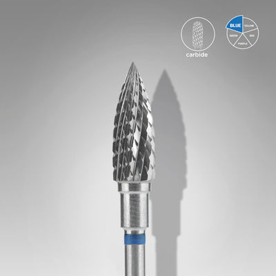 FT10B050/13,5 Carbide nail drill bit "flame", blue