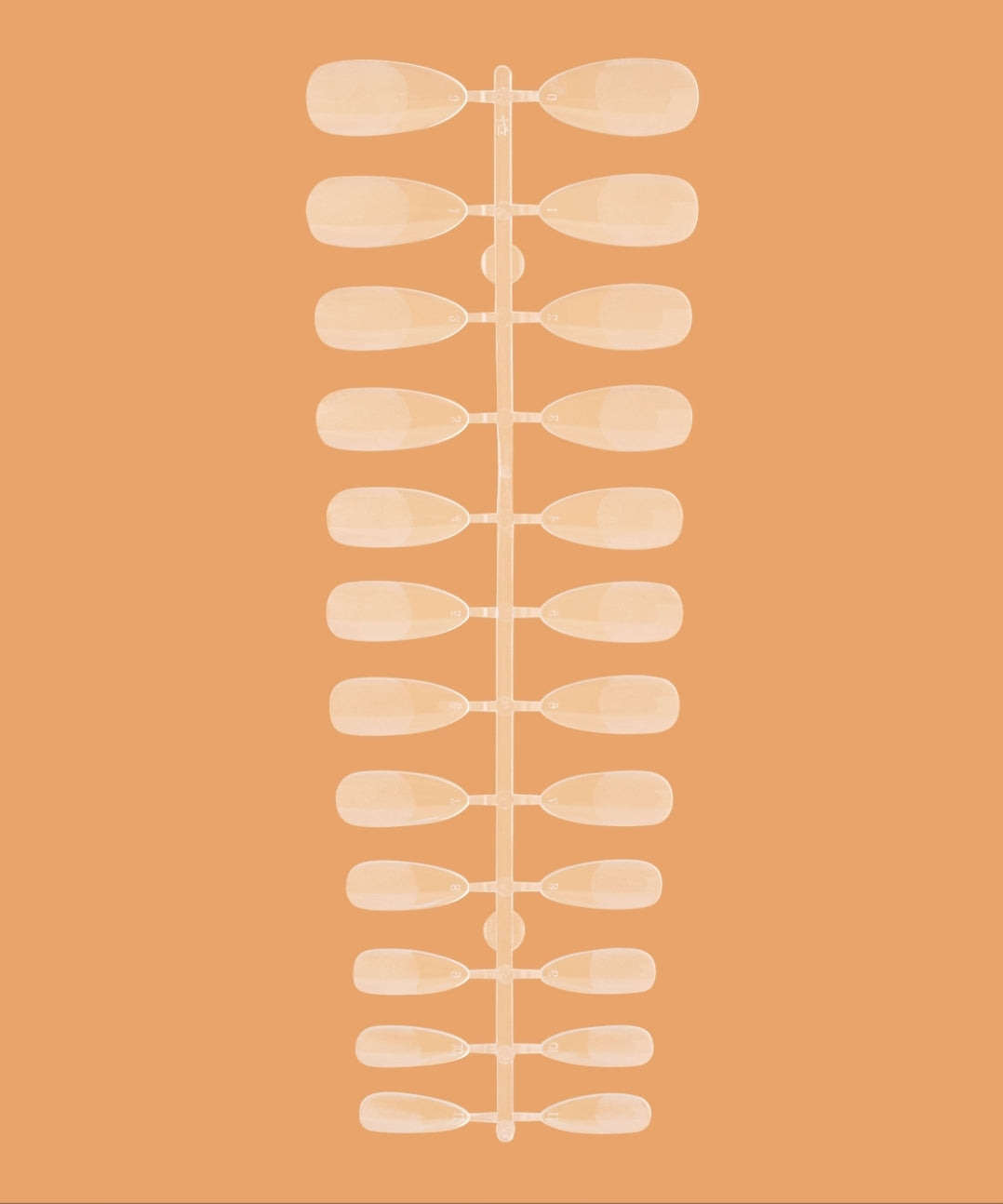 Gel tips for nail extension Medium Almond,  240 pcs/pack image 1