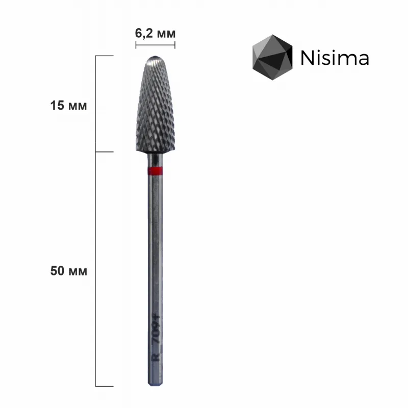 L_709f  Carbide drill bit  corn, red image 1