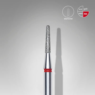 FA70R018/8 DIAMOND NAIL DRILL BIT, "FRUSTUM", RED