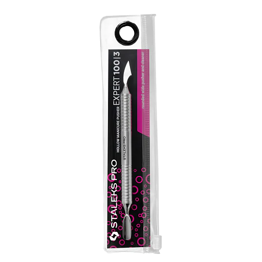 PE-100/3 Manicure pusher rounded pusher + cleaner image 3
