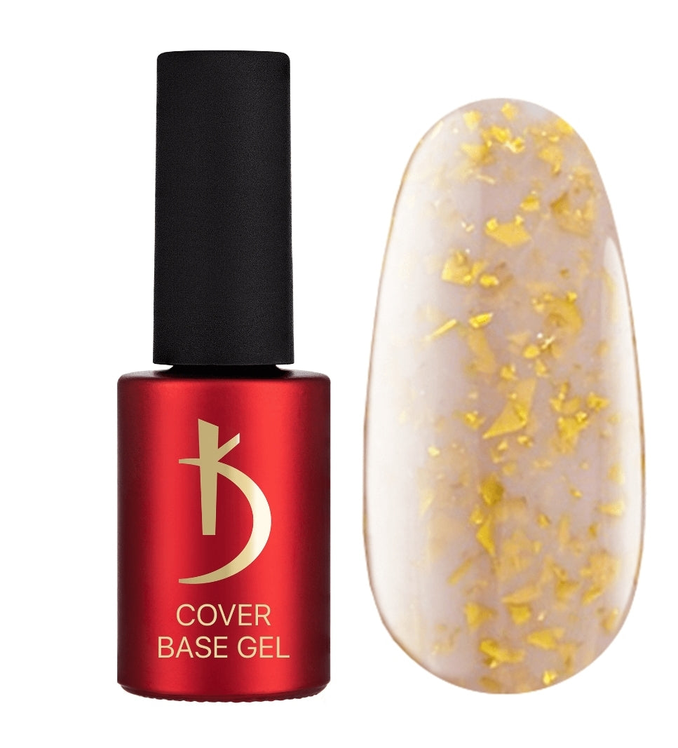 08 Cover base gel Flake 7 ml, Natural Beige image 0