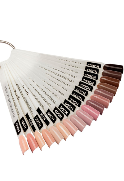 Palette of gel polishes "Capuccino" 17 tips image 1