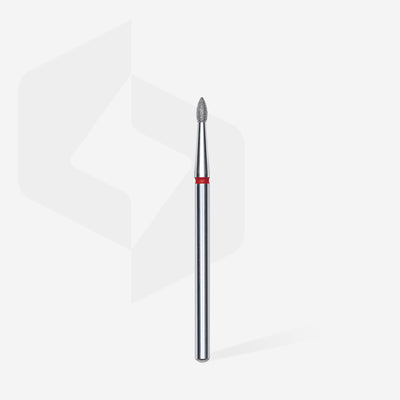 FA60R018/4 DIAMOND NAIL DRILL BIT, POINTED "BUD" , RED