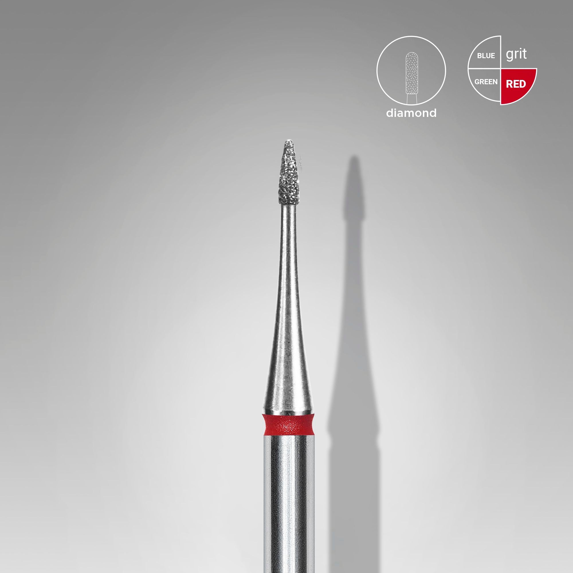 FA12R010/3 Diamond Drill Bits mini flame, red