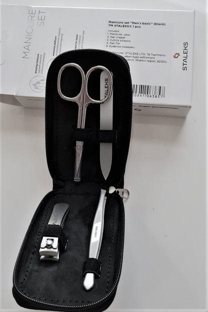 MS-06 b MANICURE SET "MEN'S BASIC"  BLACK image 0