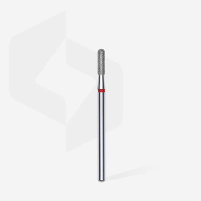 FA30R023/8 DIAMOND NAIL DRILL BIT, ROUNDED "CYLINDER", RED