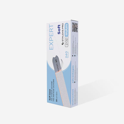Disposable white files papmAm on soft foam layer EXPERT 20 240 grit (25 pcs)