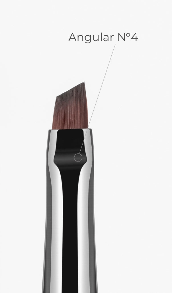 Gel brush Black Artist N 3S, for gel modeling,  Beveled image 3